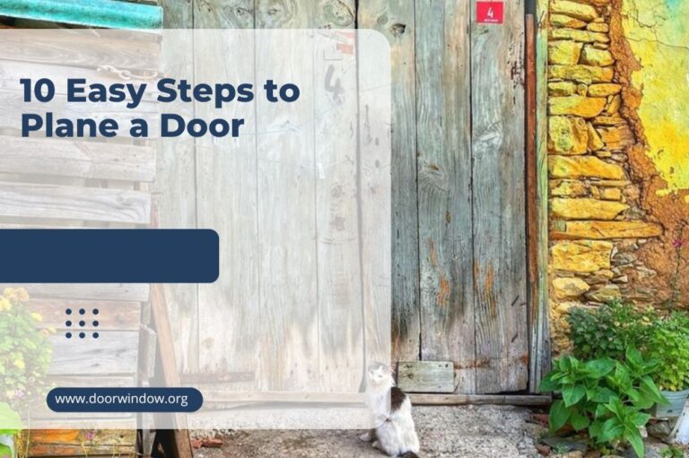 10 Easy Steps to Plane a Door