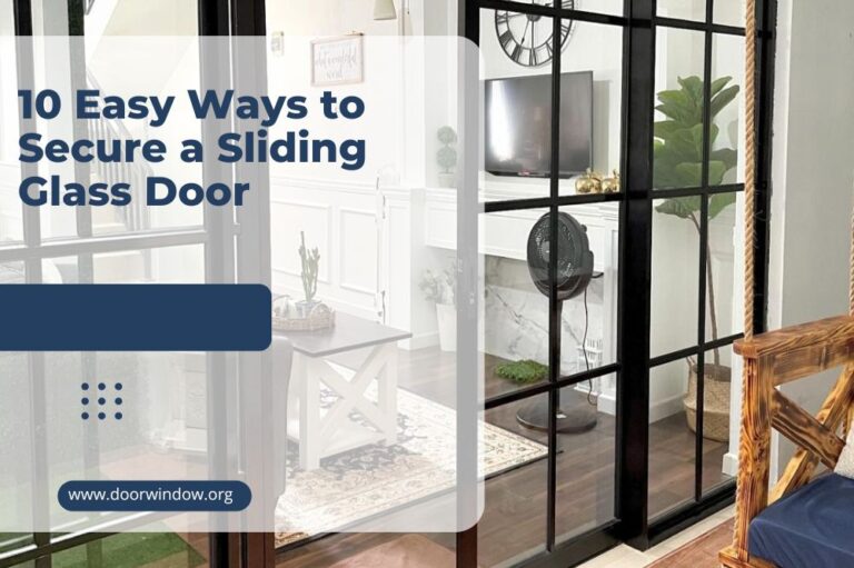 10 Easy Ways to Secure a Sliding Glass Door