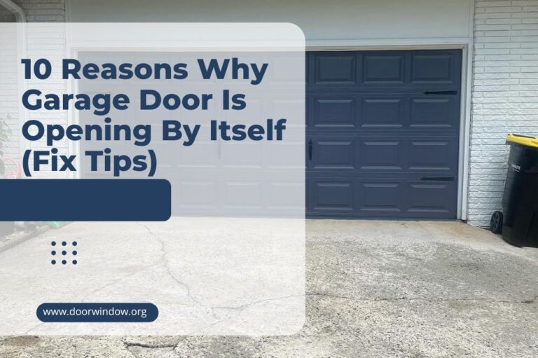 10 Reasons Why Garage Door Is Opening By Itself (Fix Tips)