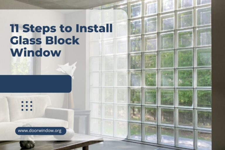11 Steps to Install Glass Block Window