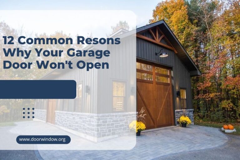 12 Common Resons Why Your Garage Door Won’t Open