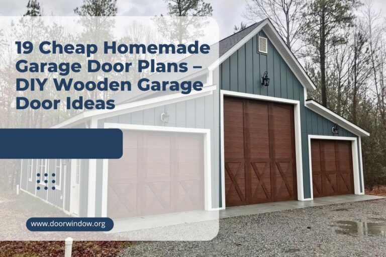 19 Cheap Homemade Garage Door Plans – DIY Wooden Garage Door Ideas