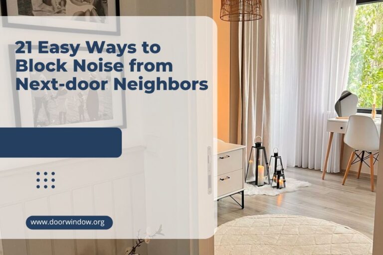 21 Easy Ways to Block Noise from Next-door Neighbors