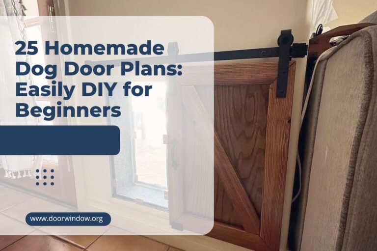 25 Homemade Dog Door Plans: Easily DIY for Beginners