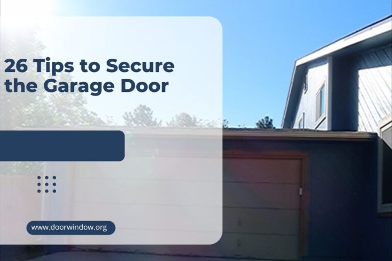 26 Tips to Secure the Garage Door