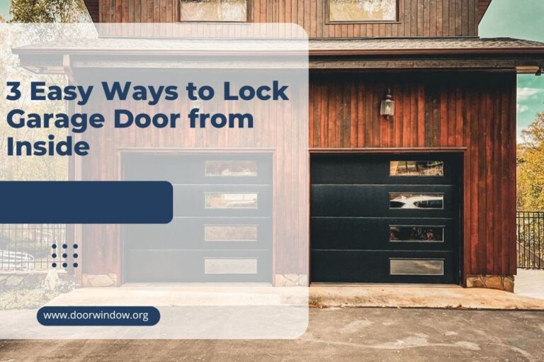 3 Easy Ways to Lock Garage Door from Inside