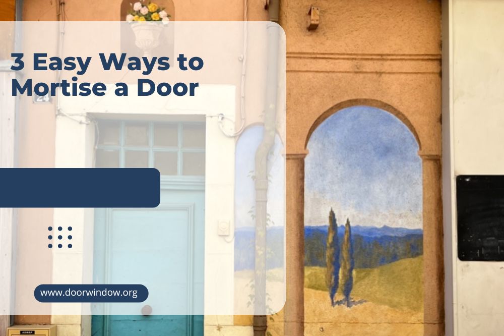 3 Easy Ways to Mortise a Door