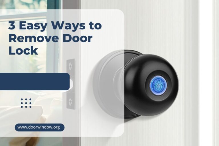 3 Easy Ways to Remove Door Lock