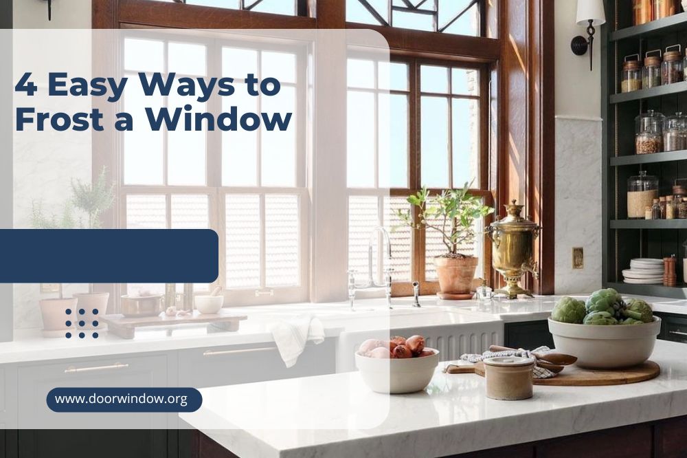 4 Easy Ways to Frost a Window