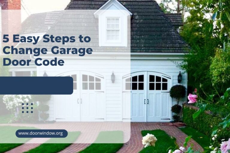 5 Easy Steps to Change Garage Door Code