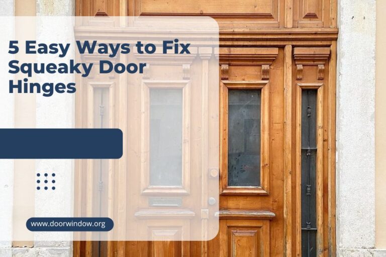 5 Easy Ways to Fix Squeaky Door Hinges