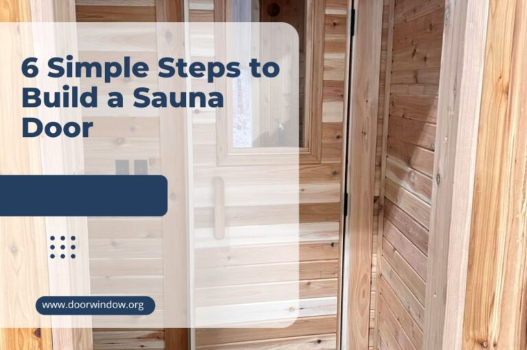6 Simple Steps to Build a Sauna Door