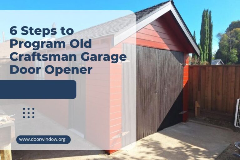 6 Steps to Program Old Craftsman Garage Door Opener