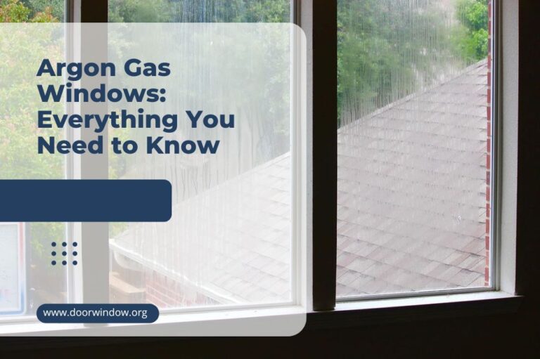 Argon Gas Windows: Everything You Need to Know