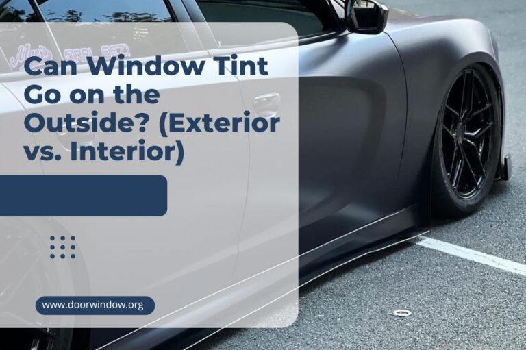 Can Window Tint Go on the Outside? (Exterior vs. Interior)