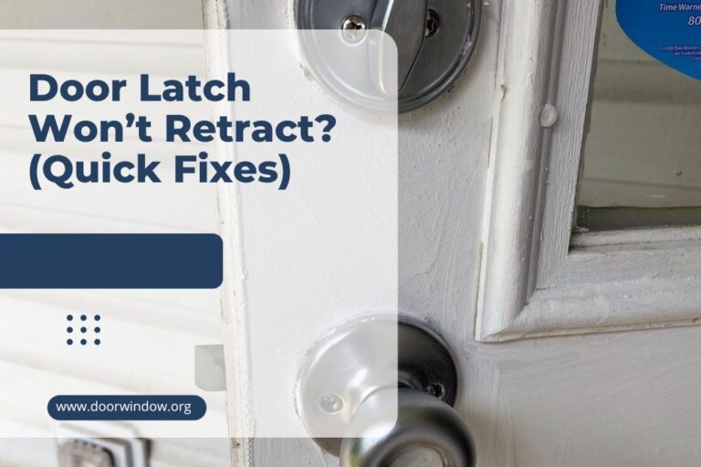Door Latch Won’t Retract? (Quick Fixes)