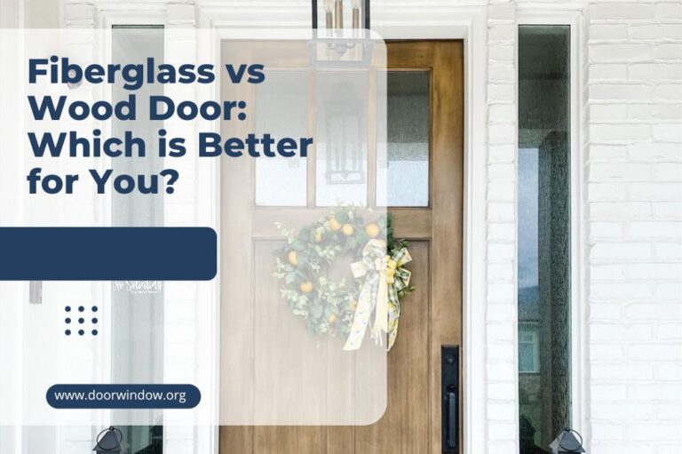 Fiberglass vs Wood Door: Which is Better for You?