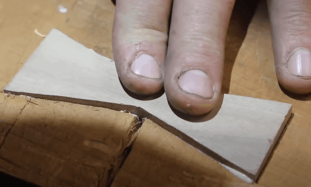 Fix large cracks using wood splines