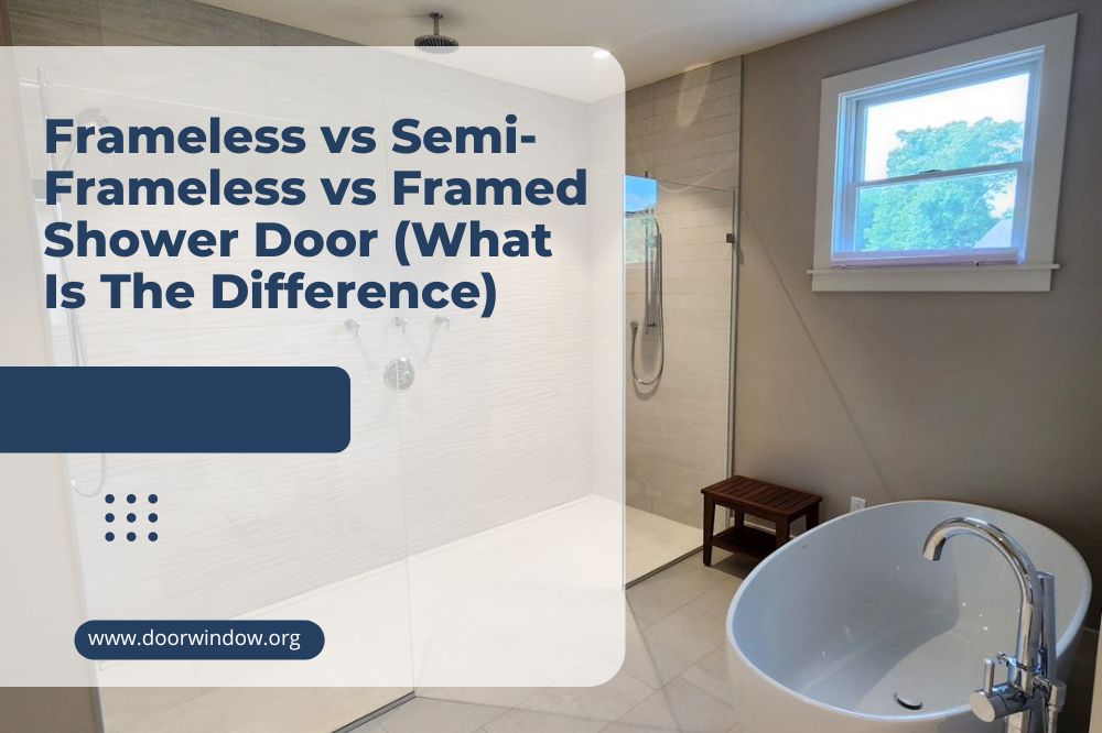 Frameless vs Semi-Frameless vs Framed Shower Door (What Is The Difference)