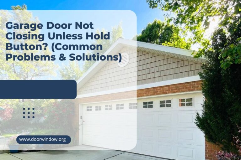 Garage Door Not Closing Unless Hold Button? (Common Problems & Solutions)