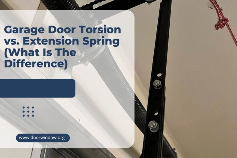 Garage Door Torsion vs. Extension Spring (What Is The Difference)