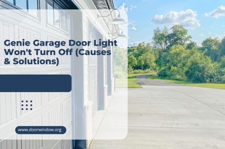 Genie Garage Door Light Won’t Turn Off (Causes & Solutions)