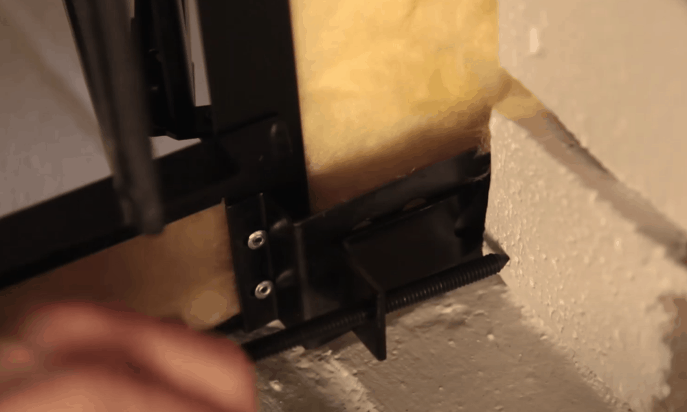 Hold Door to Lintel with Clamp