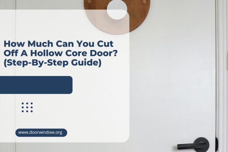 How Much Can You Cut Off A Hollow Core Door? (Step-By-Step Guide)