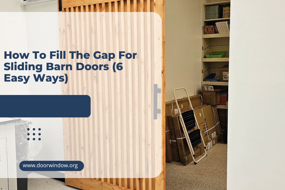 How To Fill The Gap For Sliding Barn Doors