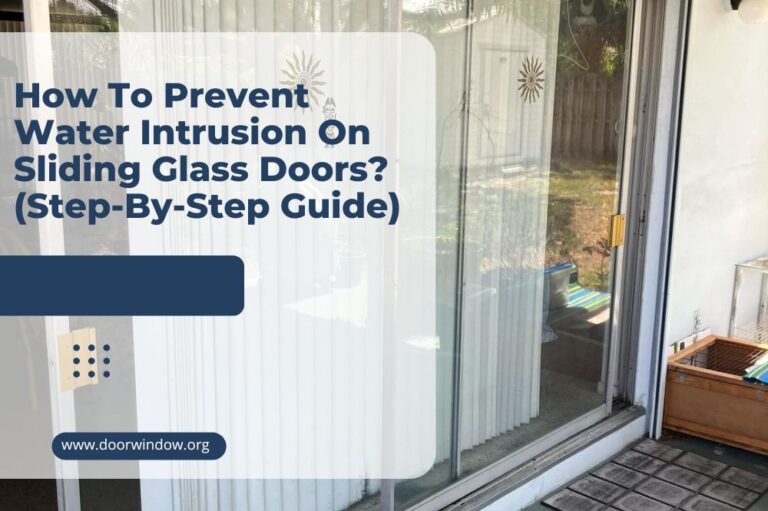 How To Prevent Water Intrusion On Sliding Glass Doors? (Step-By-Step Guide)