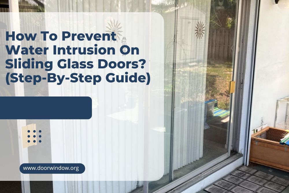 How To Prevent Water Intrusion On Sliding Glass Doors