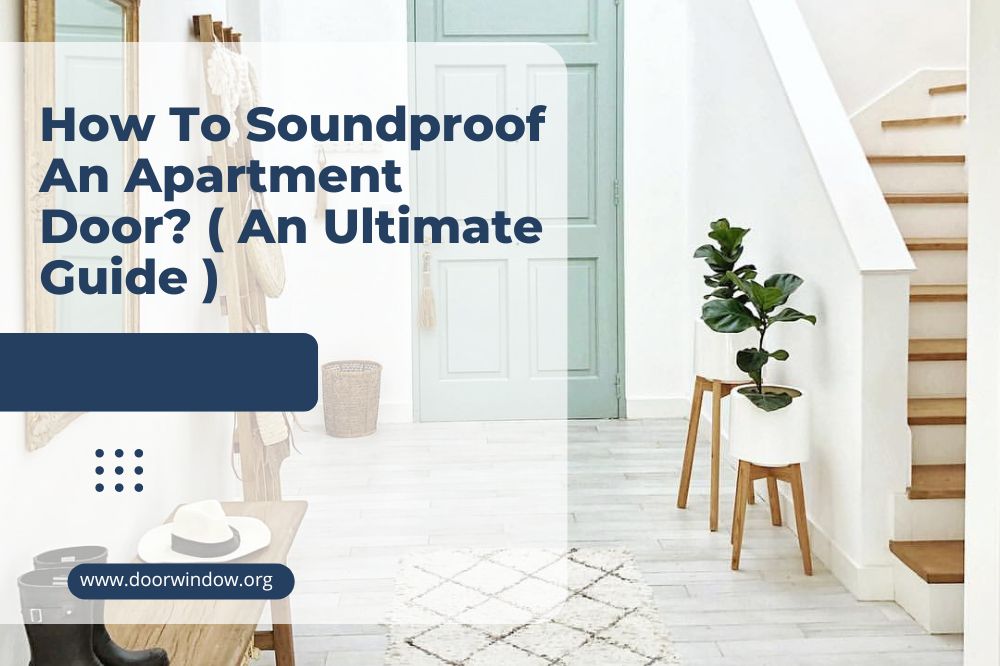 How To Soundproof An Apartment Door? ( An Ultimate Guide )