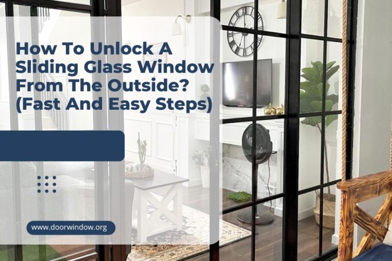 How To Unlock A Sliding Glass Window From The Outside? (Fast And Easy Steps)