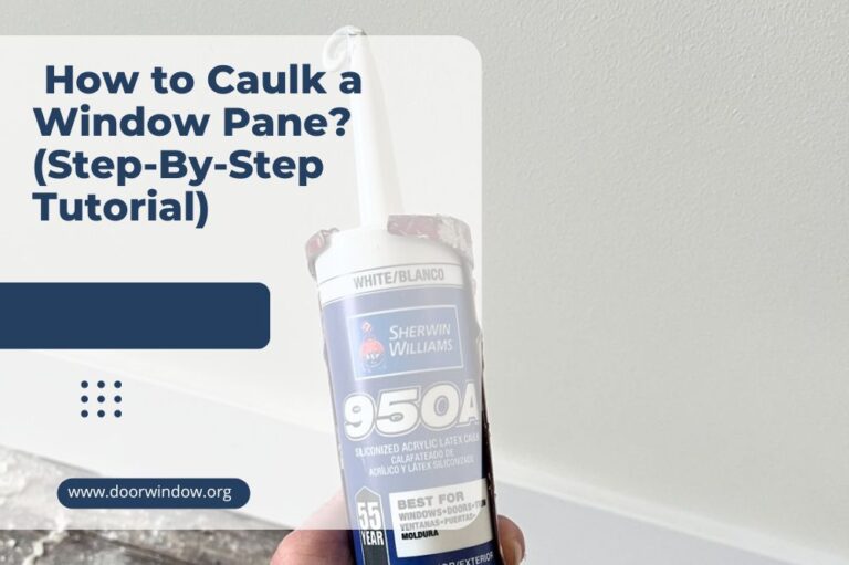 How to Caulk a Window Pane? (Step-By-Step Tutorial)