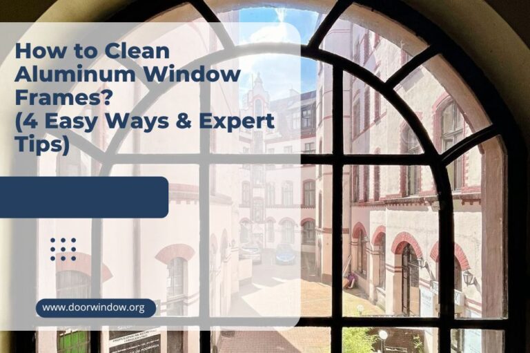 How to Clean Aluminum Window Frames? (4 Easy Ways & Expert Tips)