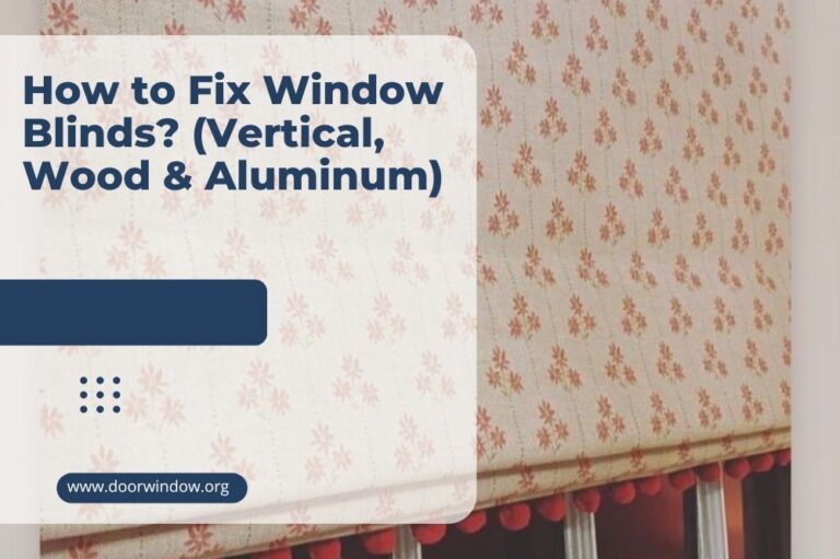 How to Fix Window Blinds? (Vertical, Wood & Aluminum)