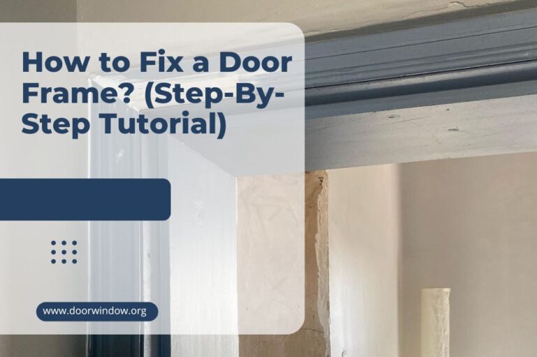How to Fix a Door Frame? (Step-By-Step Tutorial)