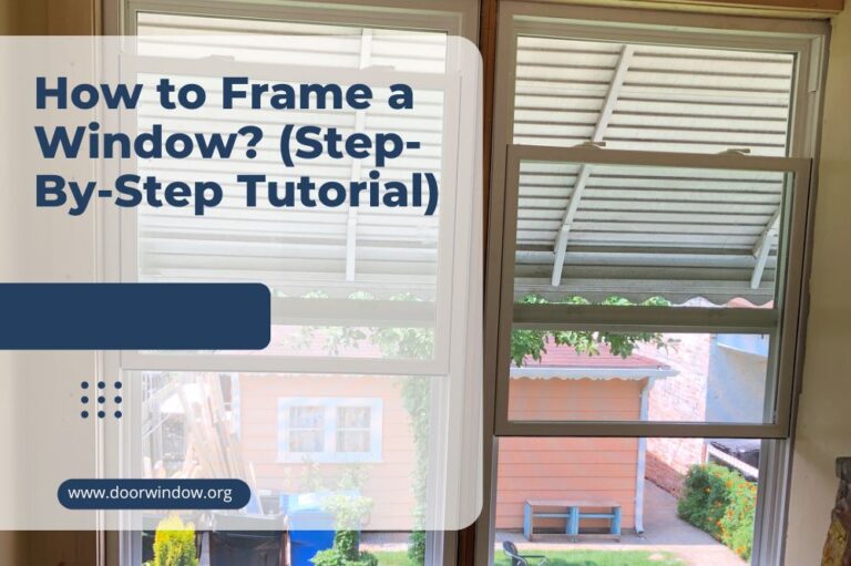 How to Frame a Window? (Step-By-Step Tutorial)