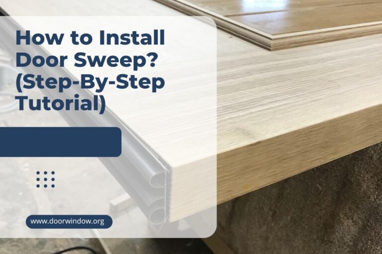 How to Install Door Sweep? (Step-By-Step Tutorial)