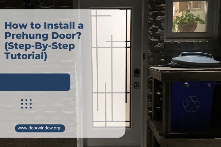 How to Install a Prehung Door? (Step-By-Step Tutorial)