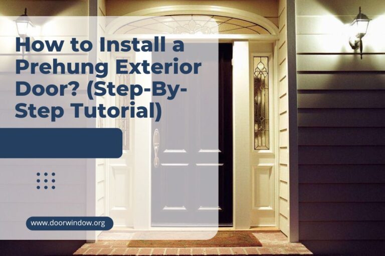How to Install a Prehung Exterior Door? (Step-By-Step Tutorial)