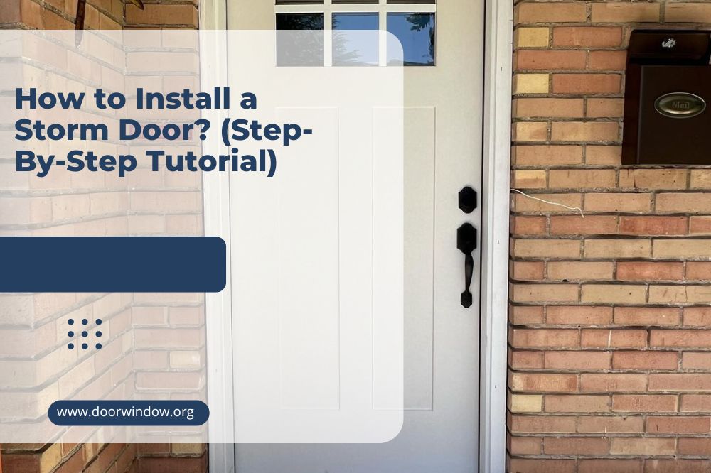 How to Install a Storm Door (Step-By-Step Tutorial)