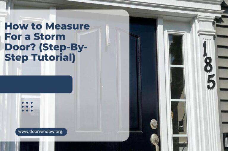 How to Measure For a Storm Door? (Step-By-Step Tutorial)