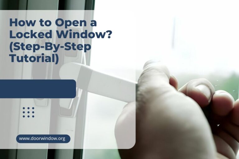 How to Open a Locked Window? (Step-By-Step Tutorial)