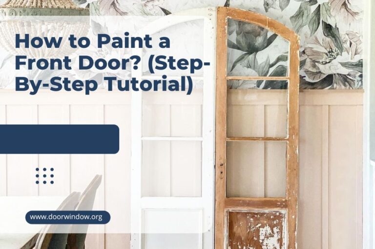 How to Paint a Front Door? (Step-By-Step Tutorial)