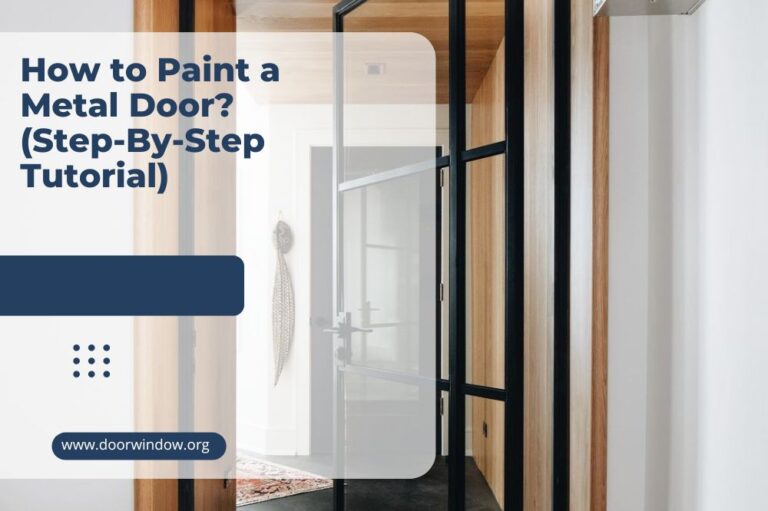 How to Paint a Metal Door? (Step-By-Step Tutorial)