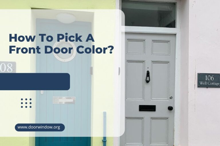 How to Pick a Front Door Color?