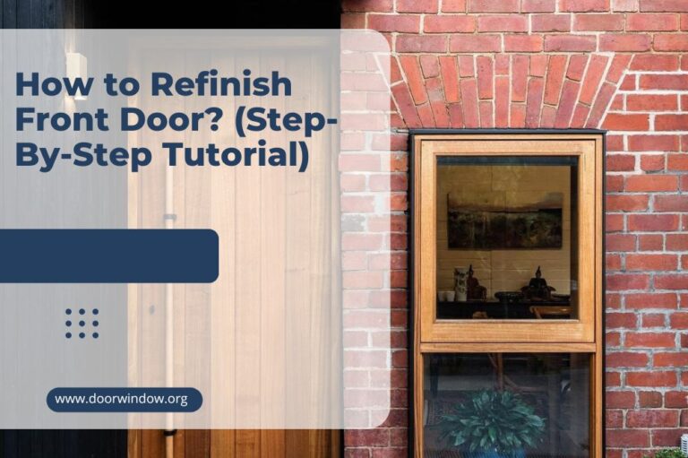 How to Refinish Front Door? (Step-By-Step Tutorial)