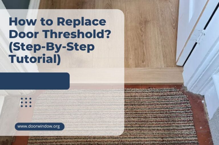 How to Replace Door Threshold? (Step-By-Step Tutorial)