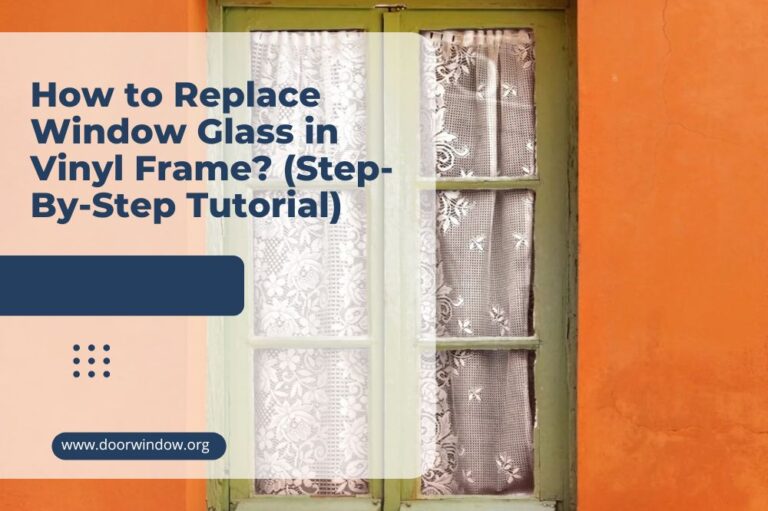 How to Replace Window Glass in Vinyl Frame? (Step-By-Step Tutorial)